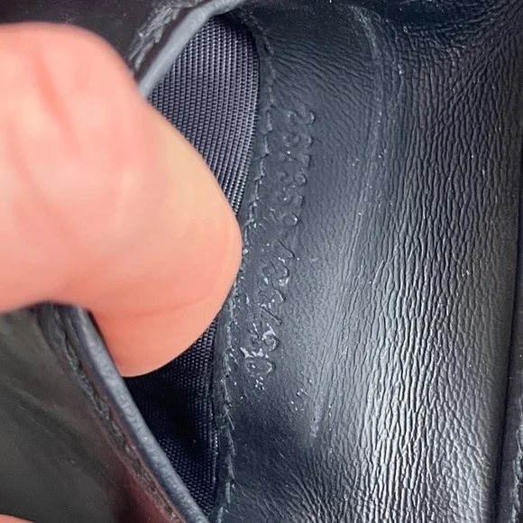 GUCCI Guccissima Supreme Navy & Red Leather Flap Wallet 237359-486430 - Picture 11 of 16